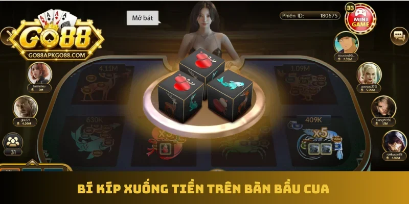 Bí kíp xuống tiền trên bàn bầu cua